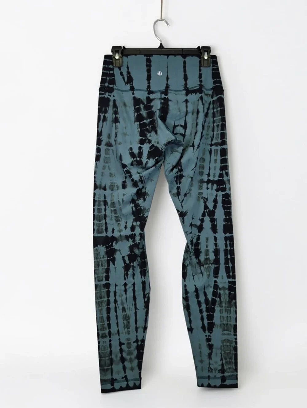 Lululemon Wunder Under Legging Size 8 Mystic Green Black Tie Dye Full Length